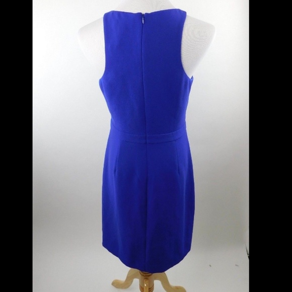 J.Crew Cutaway Crepe Career Sheath Dress Purple - Picture 4 of 7